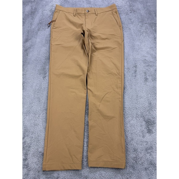 CRZ YOGA Other - CRZ YOGA Men Chino Golf Pants 34 Khaki Stretch Performance Tech Flex‎ Flat Front